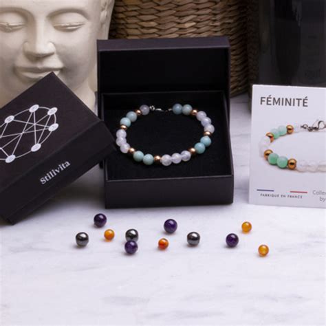 Bracelet F Minit Amazonite Pierre De Lune Stilivita