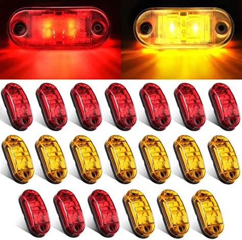 10 Pcs 25 Inch Led Trailer Marker Lights With Screws Front Rear Side Marker