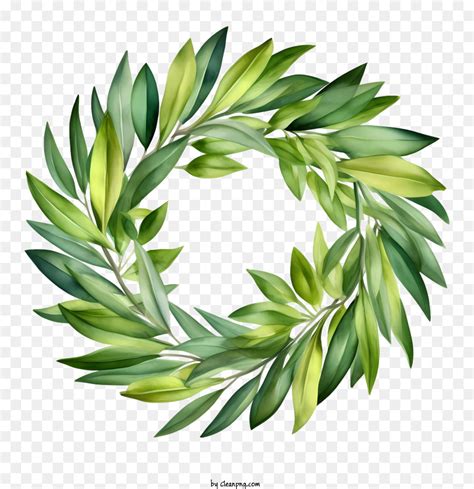 Exquisite Greenery Wreath Clipart Collection For Elegant Designs