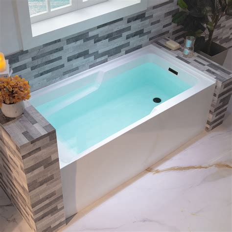 WoodBridge 54'' X 30'' Alcove/Tile In Soaking Acrylic Bathtub | Wayfair