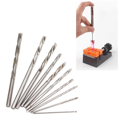 Hand Drill Bits Set High Carbon Steel Pin Vise Drill Bits Kit For Resin