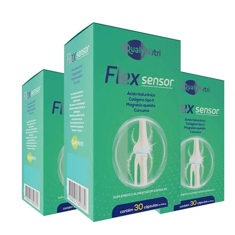 Kit 3uni Flex Sensor 30 cáps Qualynutri Supremo Suplementos