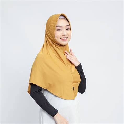 Jual Bergo Hamidah Bergo Jersey Menutup Dada Hijab Jersey Free