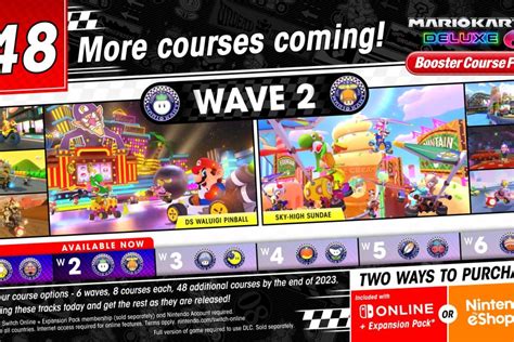 Mario Kart 8 Deluxe Booster Pass Wave 2 Tracks Now Available My