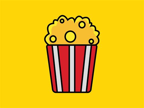 Popcorn Icon Illustration Par Sailingshipstudio · Creative Fabrica