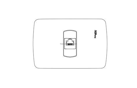 Data Socket Free Cad Drawings