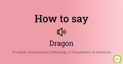 how to pronounce dragon