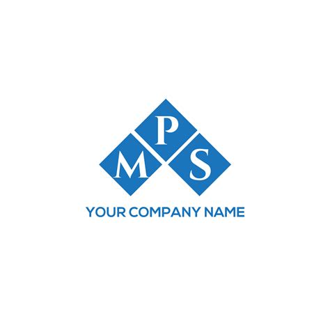 MPS letter logo design on white background. MPS creative initials letter logo concept. MPS ...