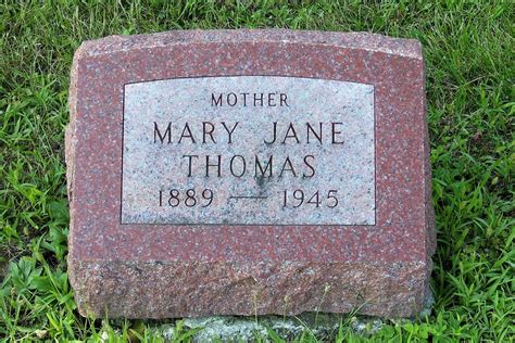 Mary Jane Geyer Thomas 1889 1945 Memorial Find A Grave