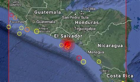 M S De Sismos Se Registran En Una Ciudad Del Occidente De El