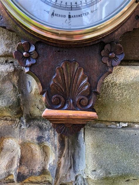 Antiques Atlas Antique Carved Oak Aneroid Barometer