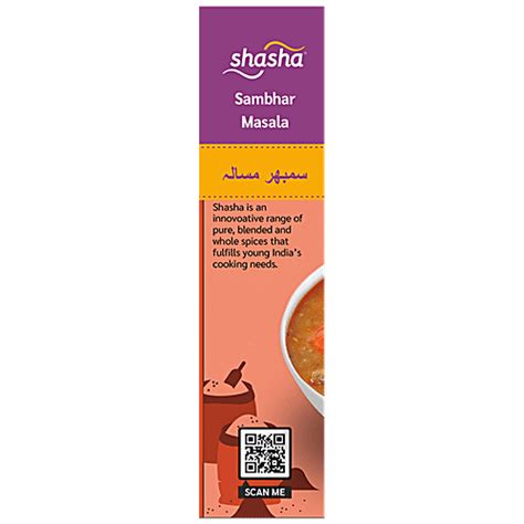 Buy SHASHA Sambhar Masala Premium Quality Aromatic Spice Blend