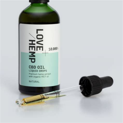 Love Hemp 10 000mg 10 CBD Oil Drops 100ml Natural