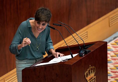 Dimite Lorena Ruiz Huerta Portavoz De Podemos En La Asamblea De Madrid