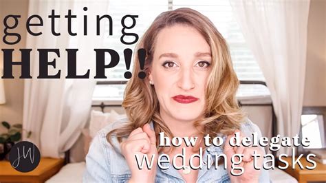 Getting HELP How To DELEGATE Wedding Tasks YouTube