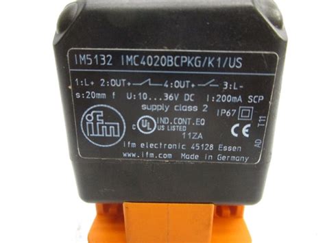 Ifm Efector Im5132 Imc4020bcpkgk1us 36vdc Unmp Mro Global Solutions