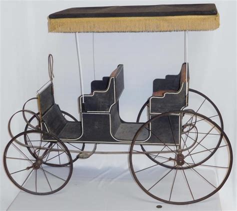 Lot Rare Antique Salesman Sample Horse Drawn Surrey Buggy Wagon