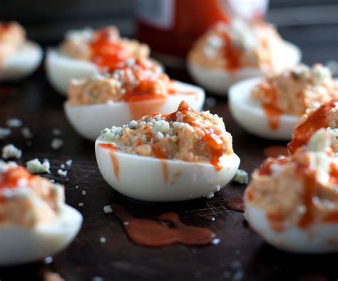 Buffalo Deviled Eggs Kims Healthy Eats