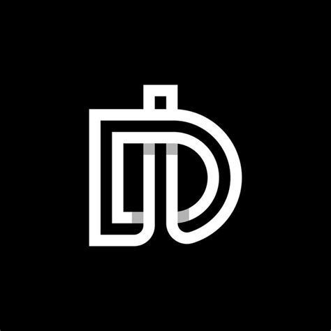 Diseño moderno del logotipo de la letra di o del monograma id Vector