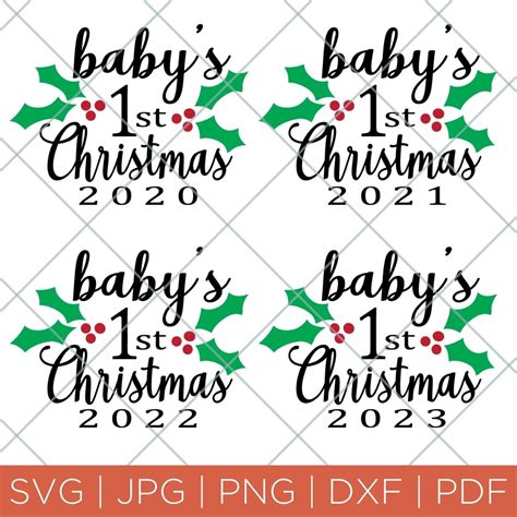 Baby S First Christmas Ornament Free SVG File Angie Holden The