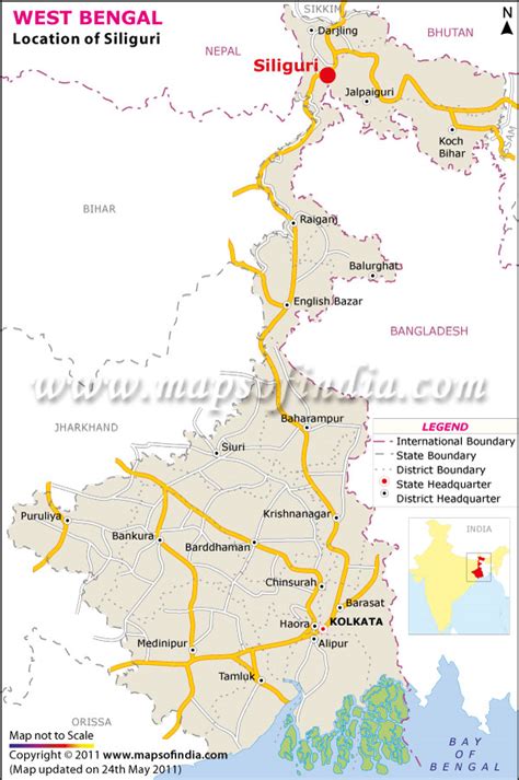 Siliguri Location Map, Where is Siliguri Located