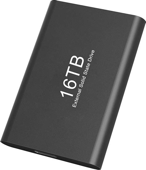 Disco duro externo de 16 TB, disco duro externo SSD portátil, unidad de ...