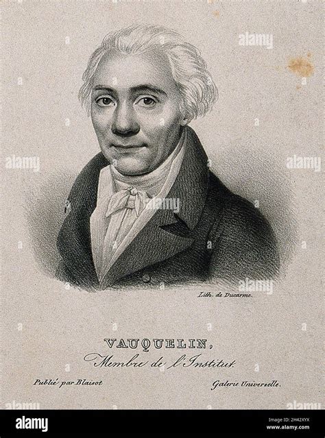 Nicolas Louis Vauquelin. Lithograph Stock Photo - Alamy