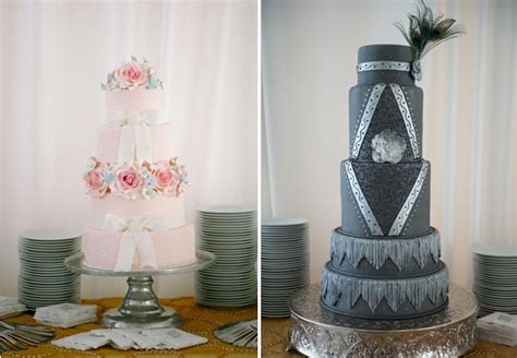 His And Hers Wedding Cakes Blog Theknot Steal