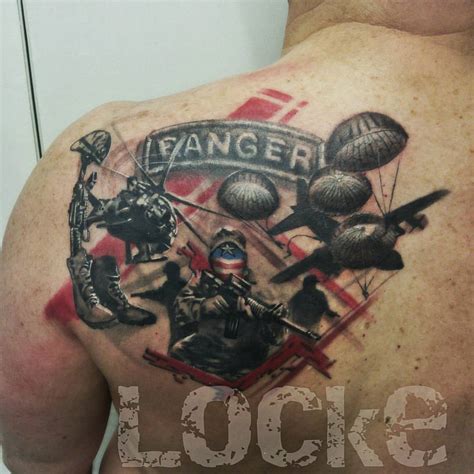 Locke Studios - Army Ranger tattoo I finished last week.....