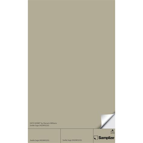 Samplize Svelte Sage Hgsw3235 Peel And Stick Paint Sample 9 In X 14 3 4 In At