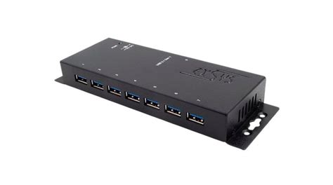 Ex 1188hms 3 Exsys Industrial Usb Hub With Esd Surge Protection 7x Usb A Socket 3 0 5gbps