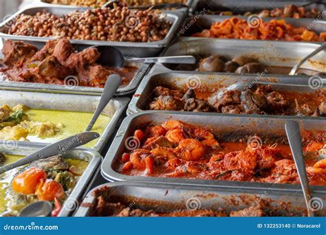 Indonesian Food Buffet Stock Photo Image Of Cooking 132253140