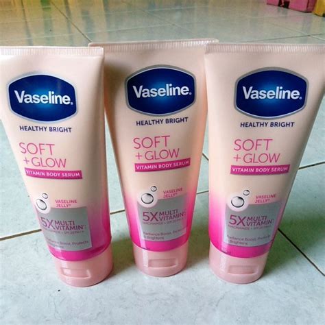 Jual VASELINE HEALTHY BRIGHT SOFT GLOW VITAMIN BODY SERUM 100ML