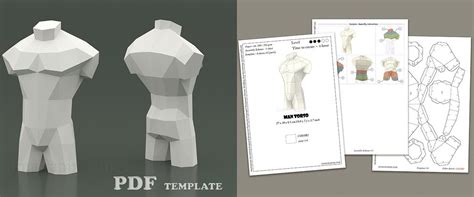 Man Torso Papercraft