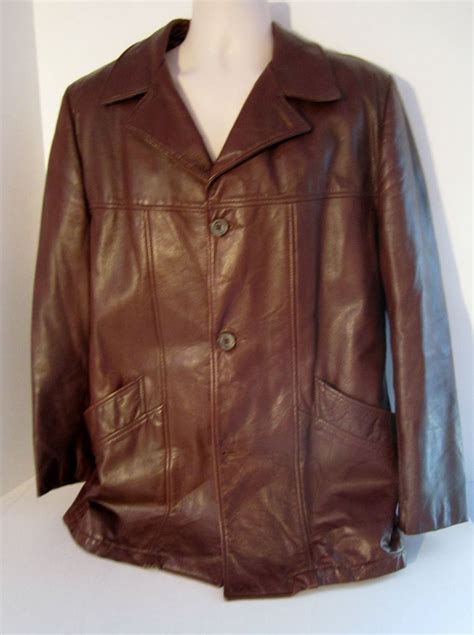 Mens Car Coat Leather Caridolan