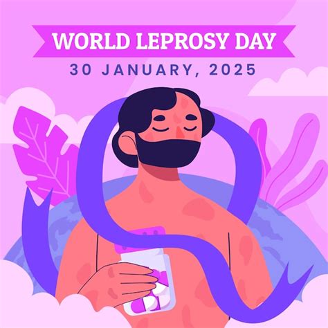 Free Vector Flat World Leprosy Day Illustration