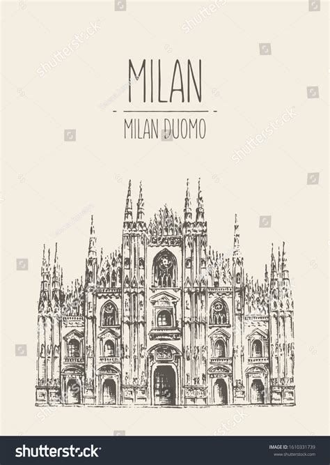 Duomo De Milan Sketches Royalty-Free Images, Stock Photos & Pictures | Shutterstock