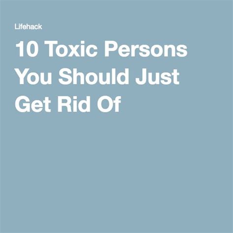 10 Toxic Persons You Should Just Get Rid Of Types Of Fish Destress