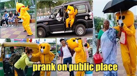 Teddy Bear Prank On Public Places 🤣🤣 Funny Teddy Funny Reaction Teddy