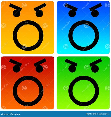 Angry smileys stock illustration. Image of noise, mouth - 21574212