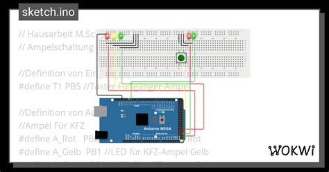 T21TE Schwarzbach Hausarbeit Ampelschaltung Wokwi ESP32 STM32