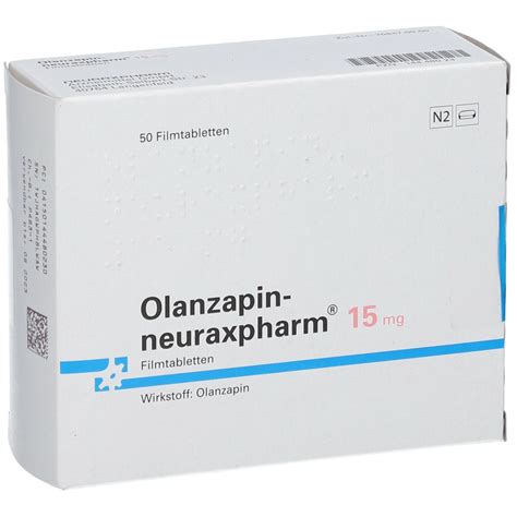 Olanzapin Neuraxpharm 15 Mg 50 St Mit Dem E Rezept Kaufen Shop Apotheke