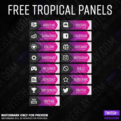 Free Twitch Panels And How To Use Them Twitch