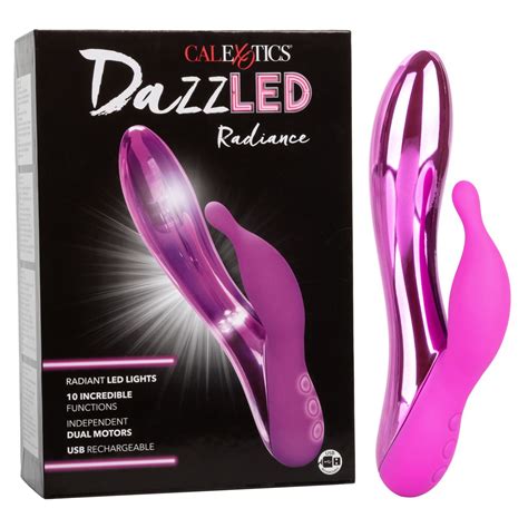 Calexotics Dazzled Vibrance Radiant Led Lit 10 Function Wand Vibrator