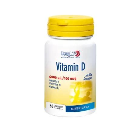 Longlife Vitamin D 4000ui Integratore 60 Compresse Para Farmacia