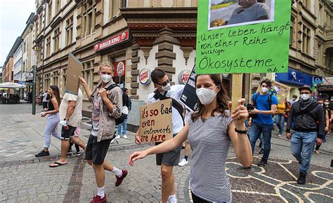 Klima Protest in Karlsruhe gegen Räumung in Lützerath