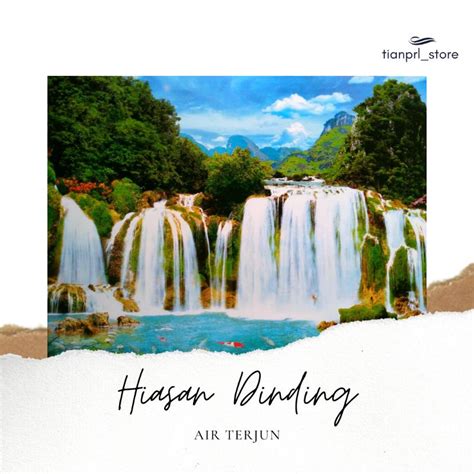 Jual Poster Pemandangan Alam Air Terjun Shopee Indonesia