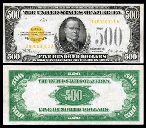 500 DOLLAR BILL GLOSSY Poster Picture Photo Five Hundred Currency Money ...