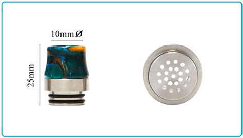 Drip Tip Resine Anti Projection Embout Grosse Vapeur Dl