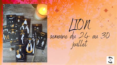 Lion Semaine Du Au Juillet Youtube